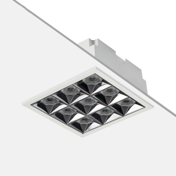 3W*9 Office 9 Source Linear Light Ceiling Recessed COB Grille Spot LED Spotlight