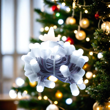 High Quality 50pcs/String 0.2W Waterproof IP67 Cold White SMD5050 LED Christmas Lights