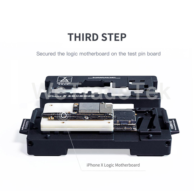 Qianli Mega-idea Phone X-11ProMax Motherboard Fixture iSocket Jig Logic Board Fast Test Holder for Mainboard Repair