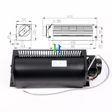 ZQF330 200 Elevator Cross Flow Fan 220V 25W 50Hz
