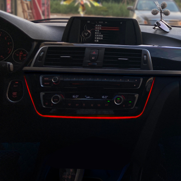LED Dokuz Renk AC Panel Lamba Merkezi Konsol Kontrol Paneli BMW 3 F30 F31 F35 &amp; 4 SERİ F32 F36 F82 için Işık