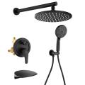 Matte Black Concealed Shower Mixer