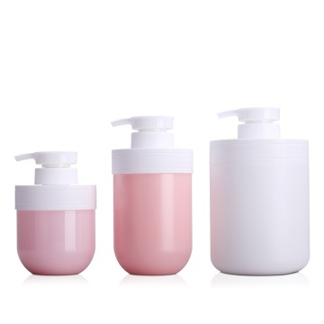 Bouteille de pompe à lotion à vide rond et adaptée - PET 300 ml / 500 ml / 800 ml