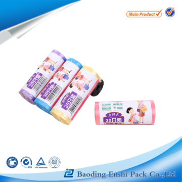 promotional 2016 factory disposable plastic color garbage bag