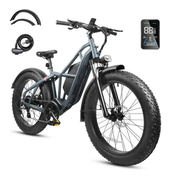 Fucare Taurus 7-Speed Electric Hybrid Bike with Aluminum Alloy Frame and Hydraulic Brakes