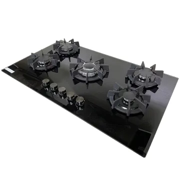 Tempered glass Estufa a gas 5 burner stove