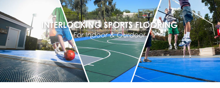 PP Interlocking Removable Floor Tiles/Outdoor Basketball Sports Flooring