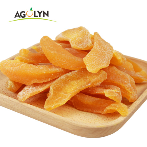 Sweet Dried Yellow Peach Sticks and slices