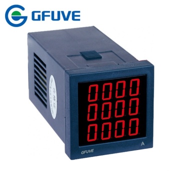 Three phase current and voltage display meter