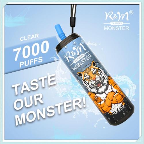R&amp;M Monster 7000 Puffs Todos os sabores do dispositivo