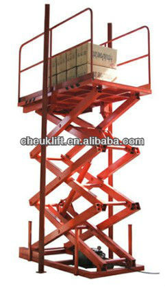 stationary cargo scissor lift