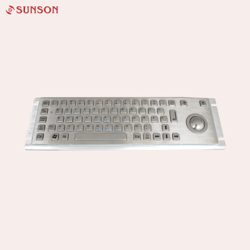 Customized layout Metal keyboard with trackball