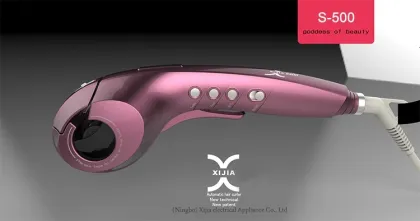 Automatic hair curler different types of curls