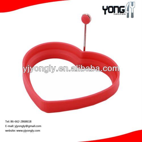 heat resistant & food safety silicone heart shaped egg rings