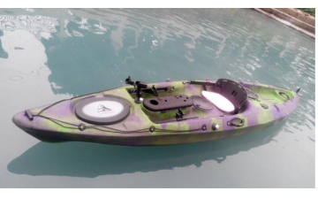 Single Seat One Person 8.5FT Fishing Sit On Top Canoe LLDPE Plastic Kayak