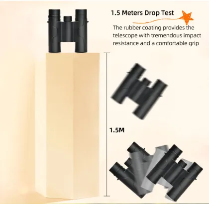 BINOCK OEM Color Binoculars 10x25: Kids' Professional Telescopes with Harness