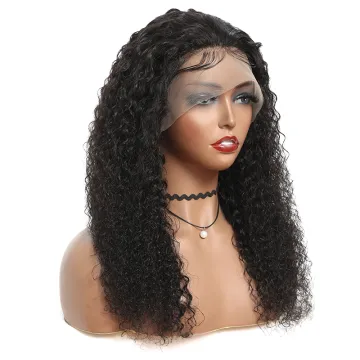 Cheap Afro Deep Wave Virgin Human Hair  Pre Plucked Hd Full Lace Front Wig Raw Indian Natural Hair Lace Frontal Wig For Vendor