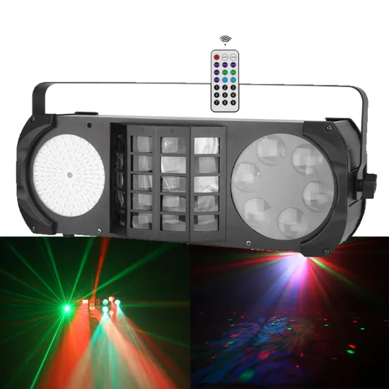 2019 Latest DMX Controlled RGBW LED Stage Light with Strobe, Gobo, Derby and Laser Effects for Decorations