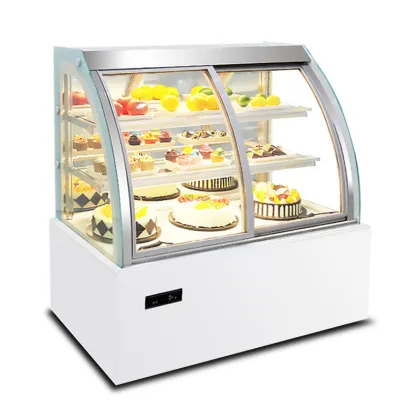 Sicotcna White Right Angle Cake Chiller: Patisserie Showcase Refrigerator