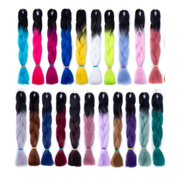 24Inch 100G SuperJumbo Braid Synthetic Hair Extensions Braiding