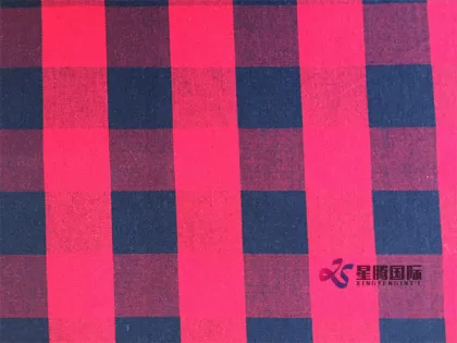 Yarn Dyed Cotton Double Face Check Shirt Fabrics