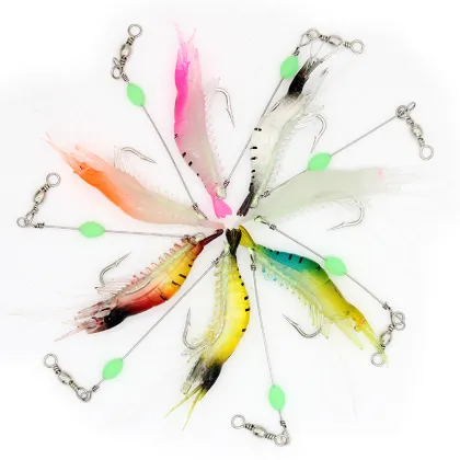 Noctilucent Plastic Lures and Bait Set for Fishing