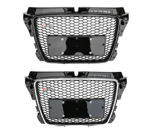 Honeycomb RS3 Style Hood Grille for 2009-2013 Audi A3 8P - Front Bumper Grill Upgrade