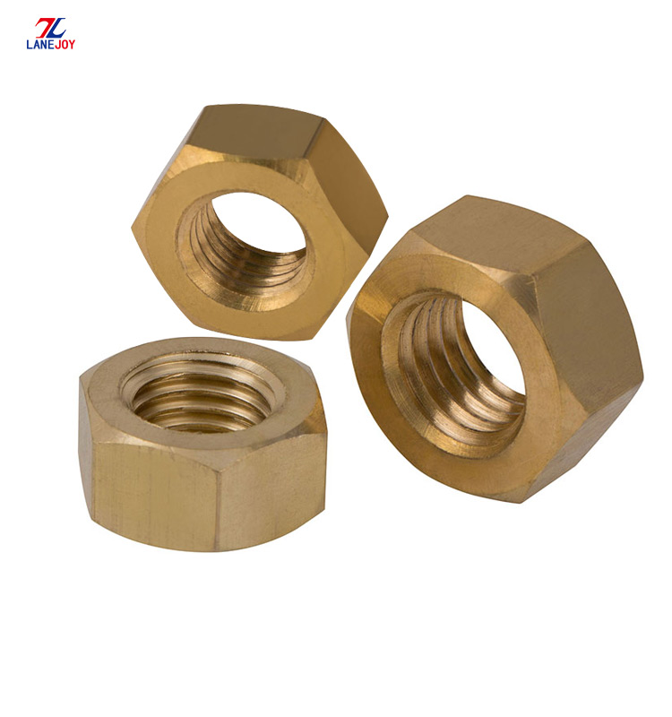 brass nut colored hex nut brass nut