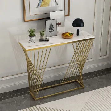 Hot Sell Custom Metal Brushed Porch Hallway Table Home Furniture Decorations