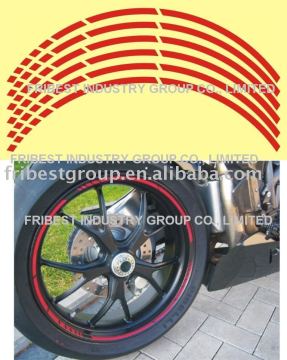 Motorcycle reflective rim stripe wheel sticker decal MOTOGP style