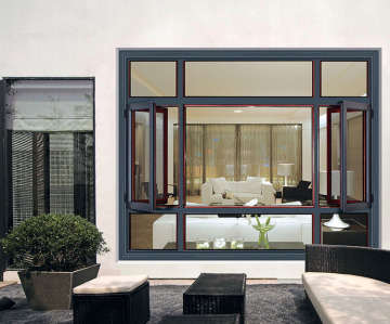 Bullet-Proof Casement Window with Blind and Roller Shutter
