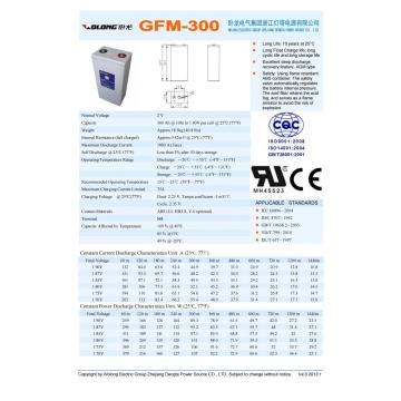 Telecom T Series Lead Acid Battery (2V300Ah)