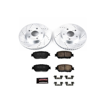POWERSTOP D908 ชุดเบรกหน้าและชุดระบบเบรกดิสก์ชุด K1064 สำหรับ CAMRY