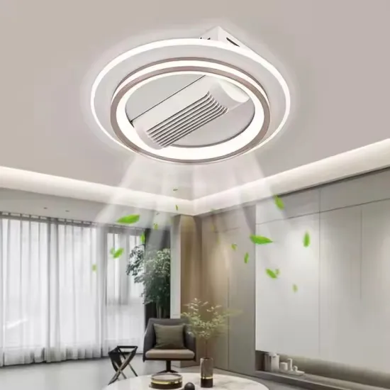Modern Minimalist LED Bladeless Ceiling Fan and Lamp