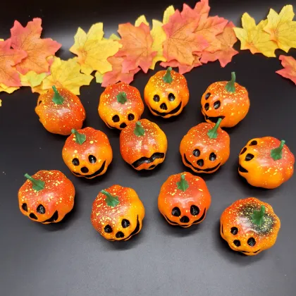 Mini Artificial Pumpkins for Fall and Thanksgiving Decorations