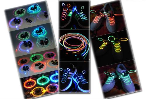 Promotional LED Flashing Shoelace with Fashionable and Beautiful, High Quality