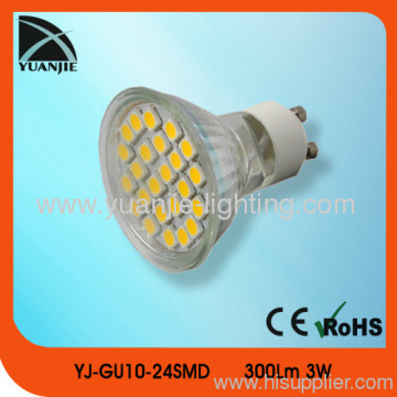 3w Led Manufacturer Gu10 Glass Smd Led Lamps 