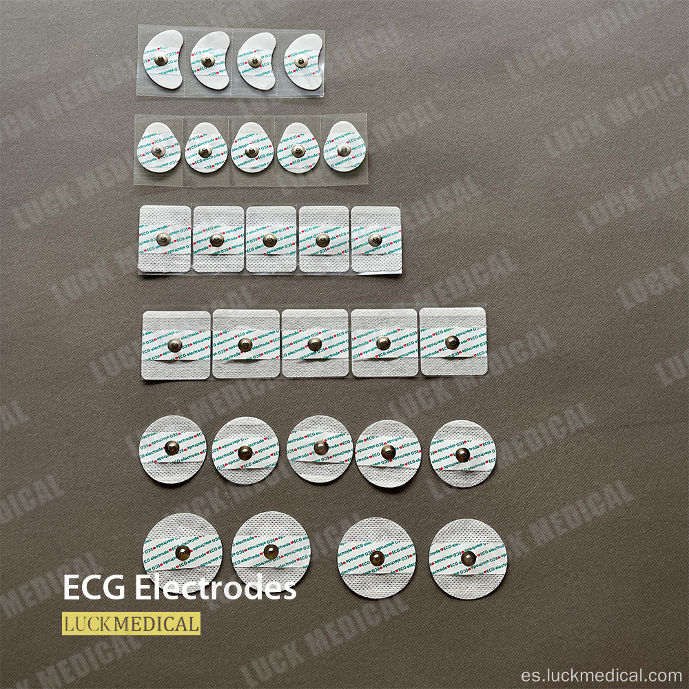 ECG Electrodo AG/AGCL gel sólido seco