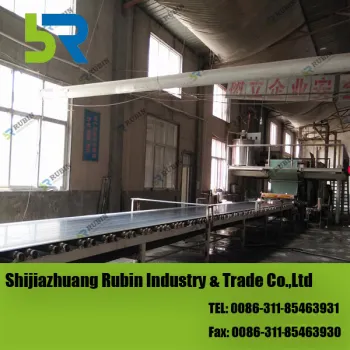 Environmental standard gypsum board plant