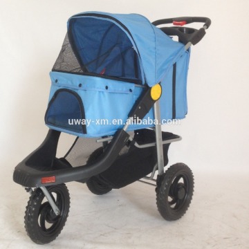 3 big wheels design pet traveling stroller