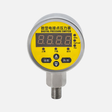 SS304 Intelligent Radial Digital Display Pressure Gauge for Hydraulic Fatigue Machines