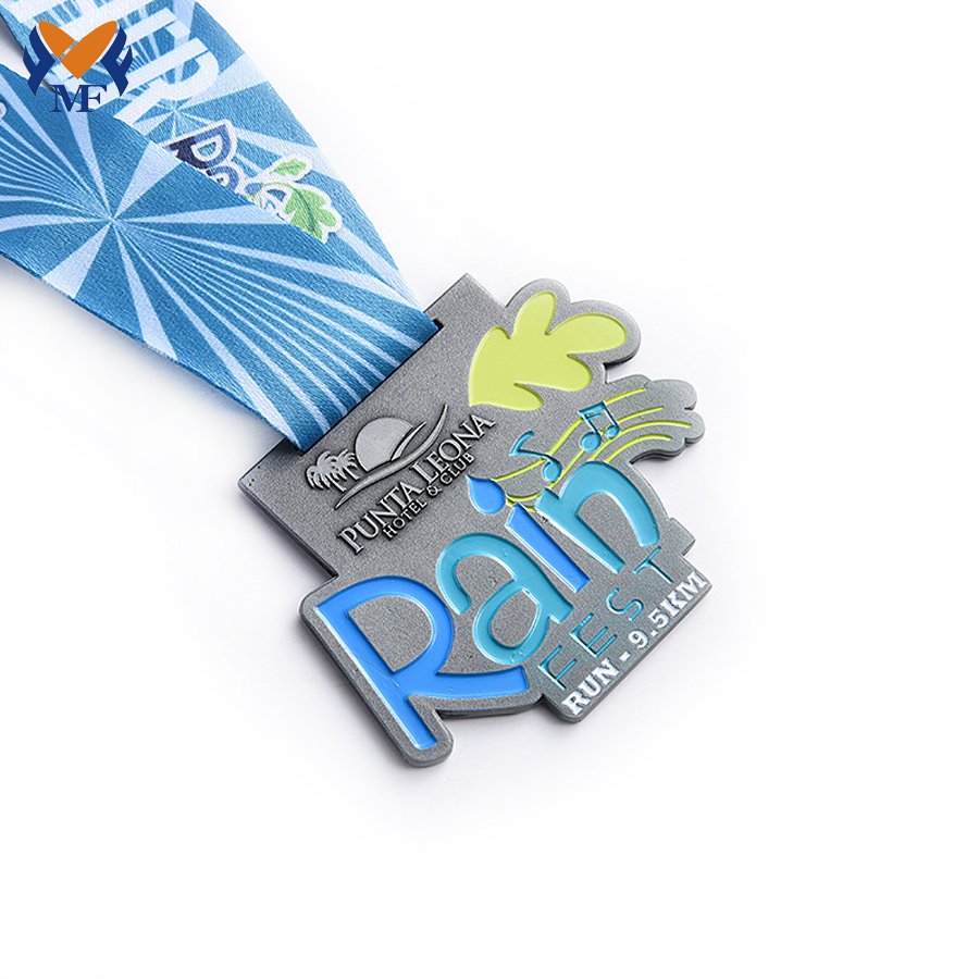 Personalised Race Enamel Medals with Ribbons
