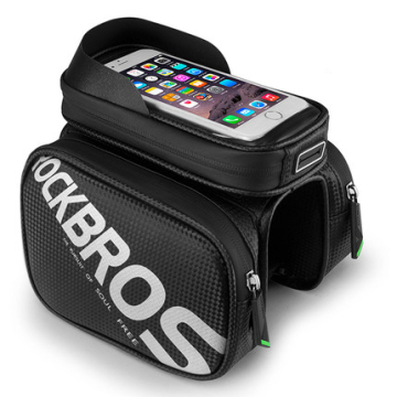 ROCKBROS Double IPouch Cycling Pannier 5.8"/6.2" Cellphone Smartphone Case Waterproof Bike Bicycle Frame Front Head Top Tube Bag