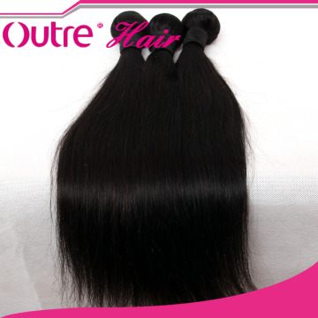 Best Instock 12-30" 6A Unprocessed Brazilian Straight Virgin Hair Weft Extension, 1b# Straight Brazilian Human Hair Weaving