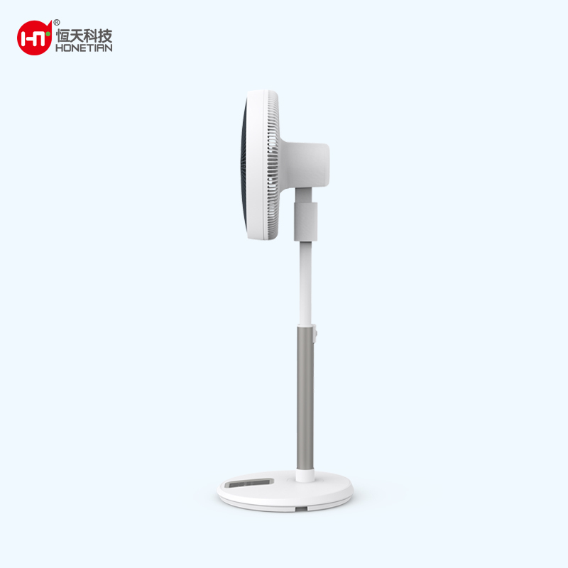 HONETIAN adjustable height remote control 12 speeds 4 modes 8 timer 7 blades 14 inches DC circulator custom colors stand fan
