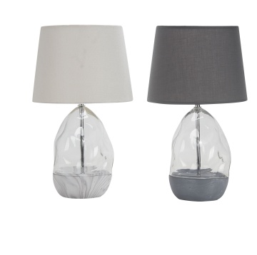 Cement and Glass Desk Lamp
