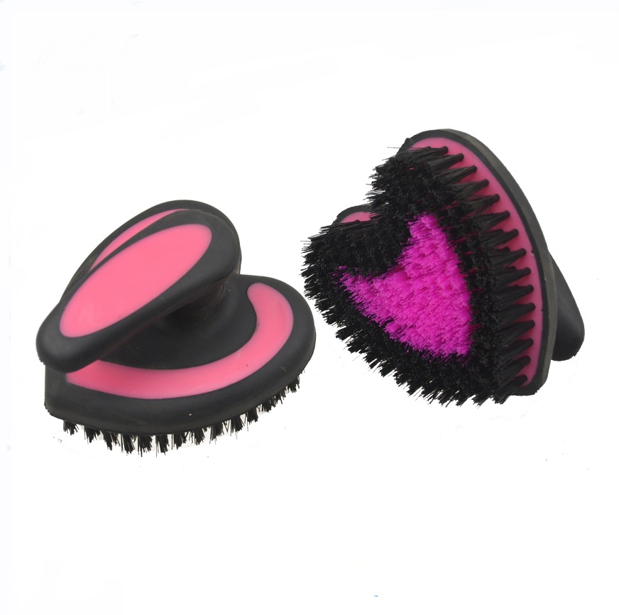 Rubber Heart Shape Horse Body Brush