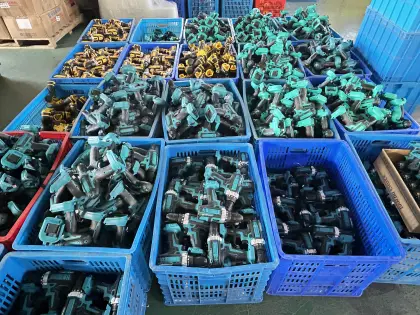 12V Electric Jig Saw Machine with Wood Drill Attachments and Jig Saw Blades