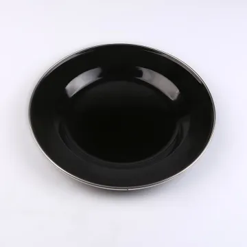 0.35mm Enamelware Plate Enamel Plate Round Metal Dish