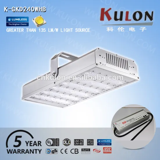 240W industrial outdoor lighting fixtures led high bay lighting